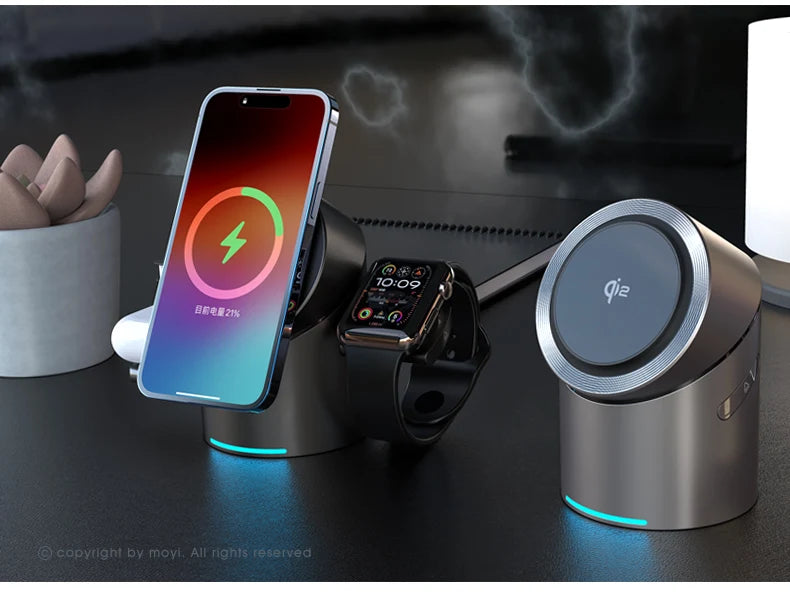 Station de charge rapide magnétique sans fil