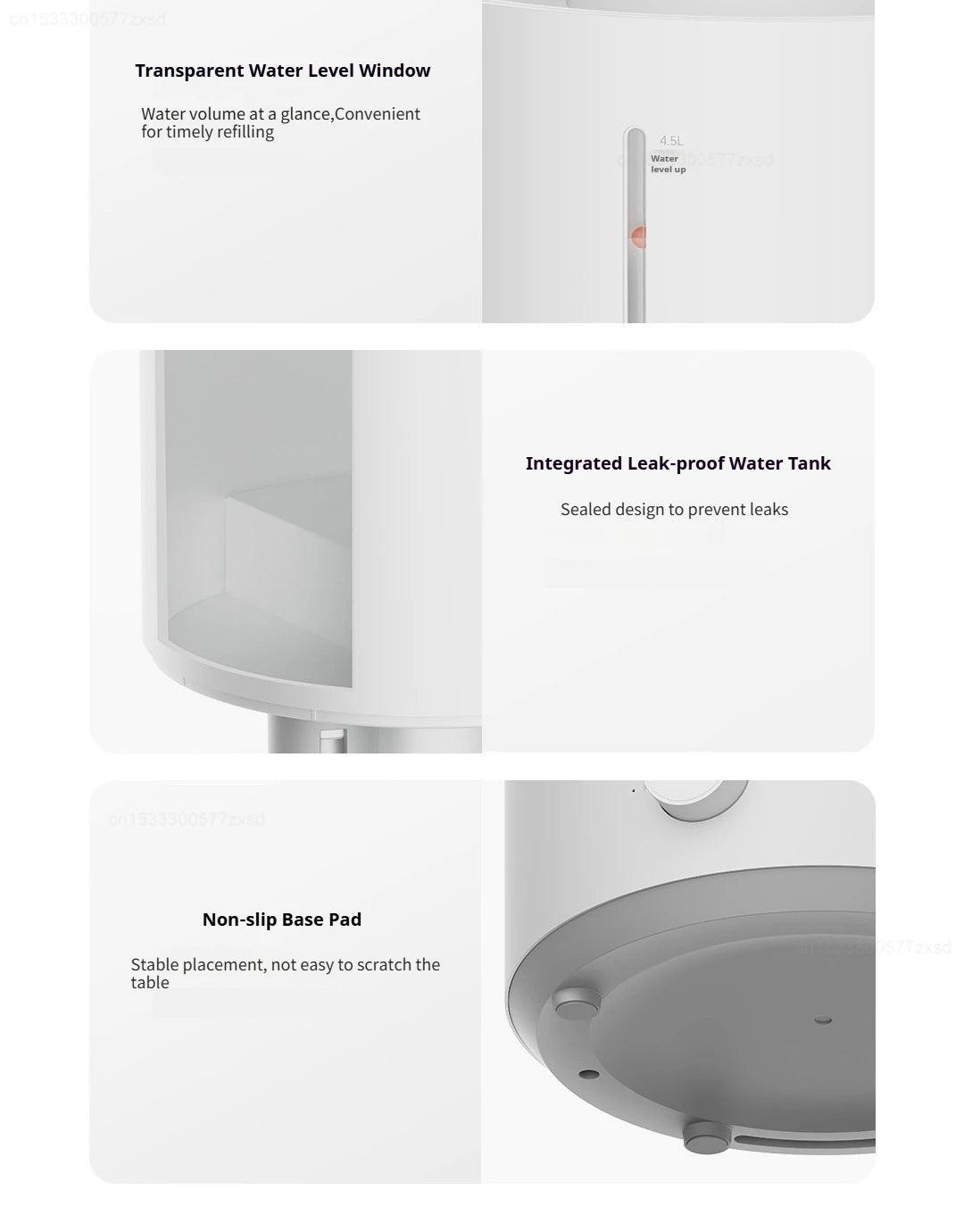 Humidificateur a double brumisateur et Purificateur d'air.