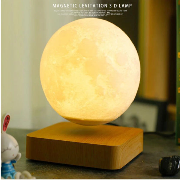 Lampe de nuit en forme de lune lévitante