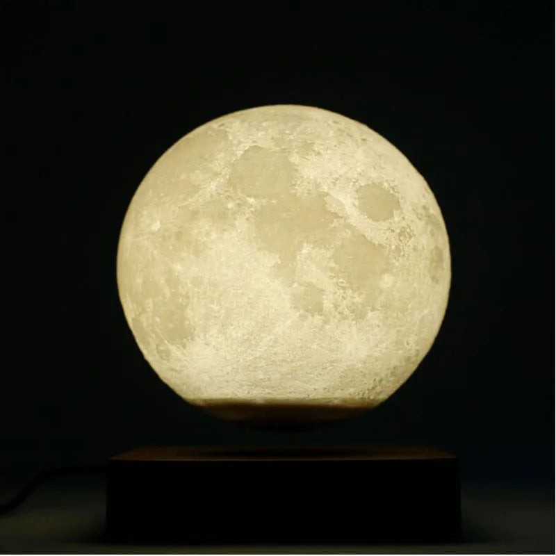 Lampe de nuit en forme de lune lévitante