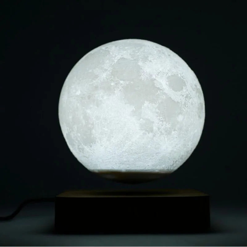 Lampe de nuit en forme de lune lévitante