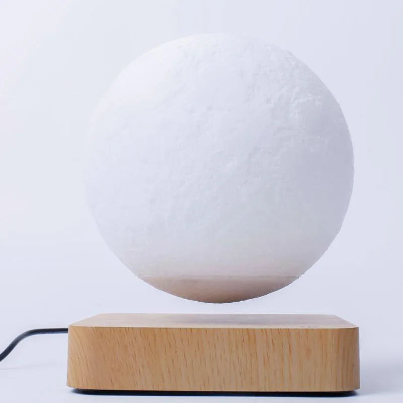 Lampe de nuit en forme de lune lévitante