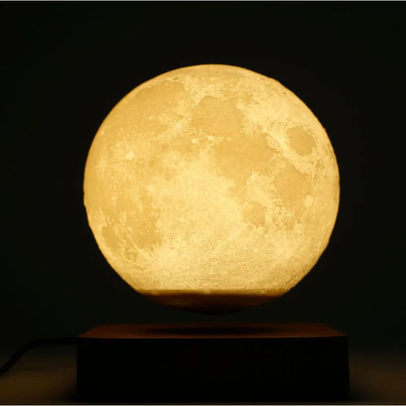 Lampe de nuit en forme de lune lévitante