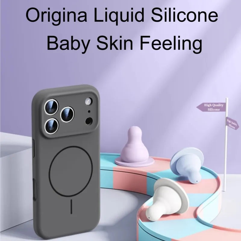 Luxury Liquid Silicone Case for iPhone