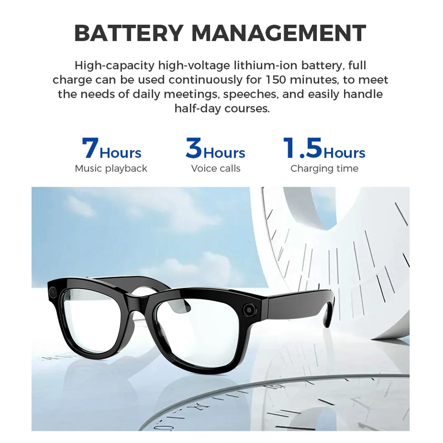 AI Smart Camera Glasses