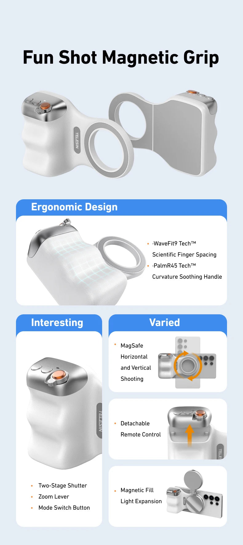 Poignée magnétique pour Iphone et smartphone