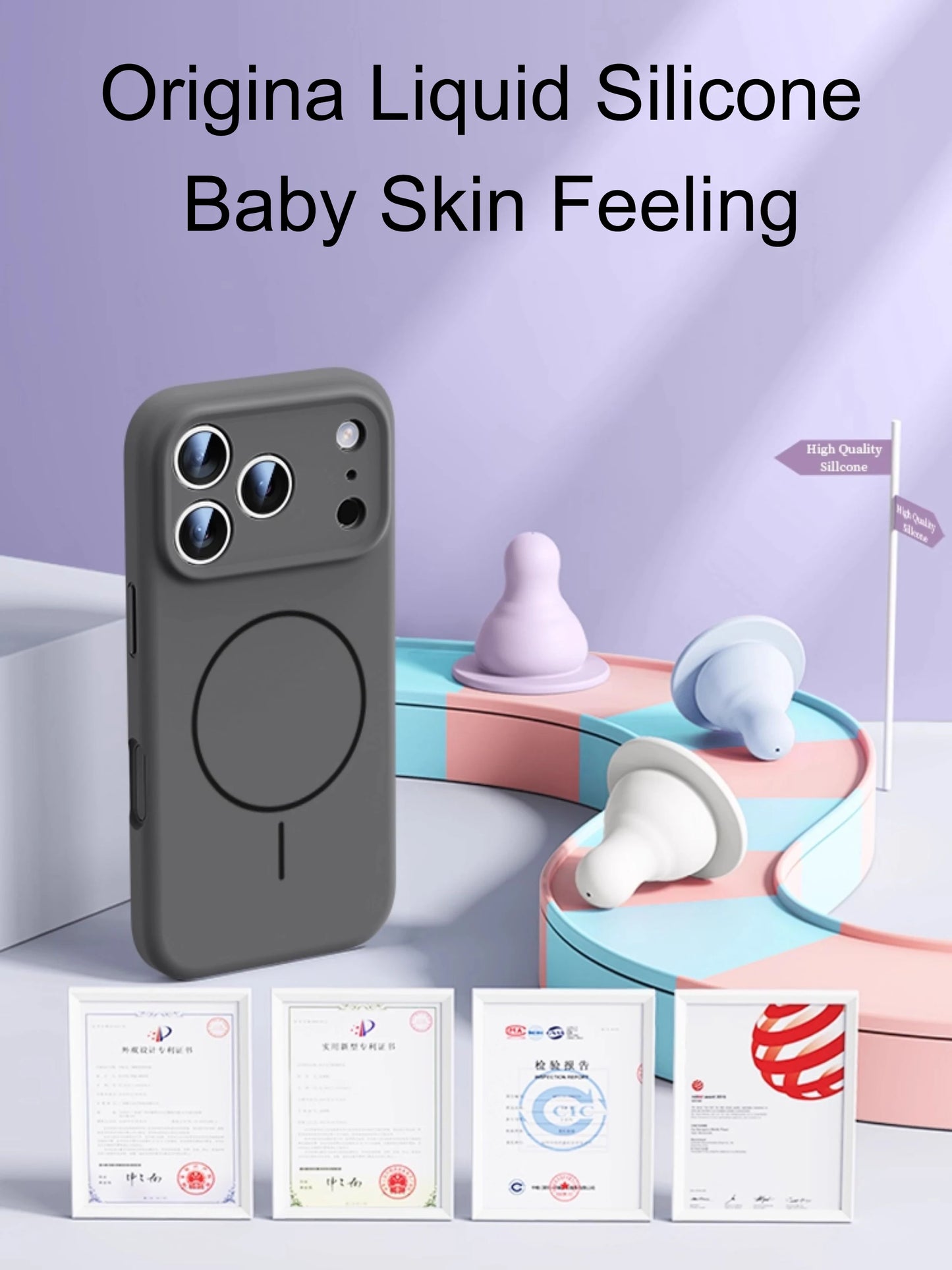 Luxury Liquid Silicone Case for iPhone