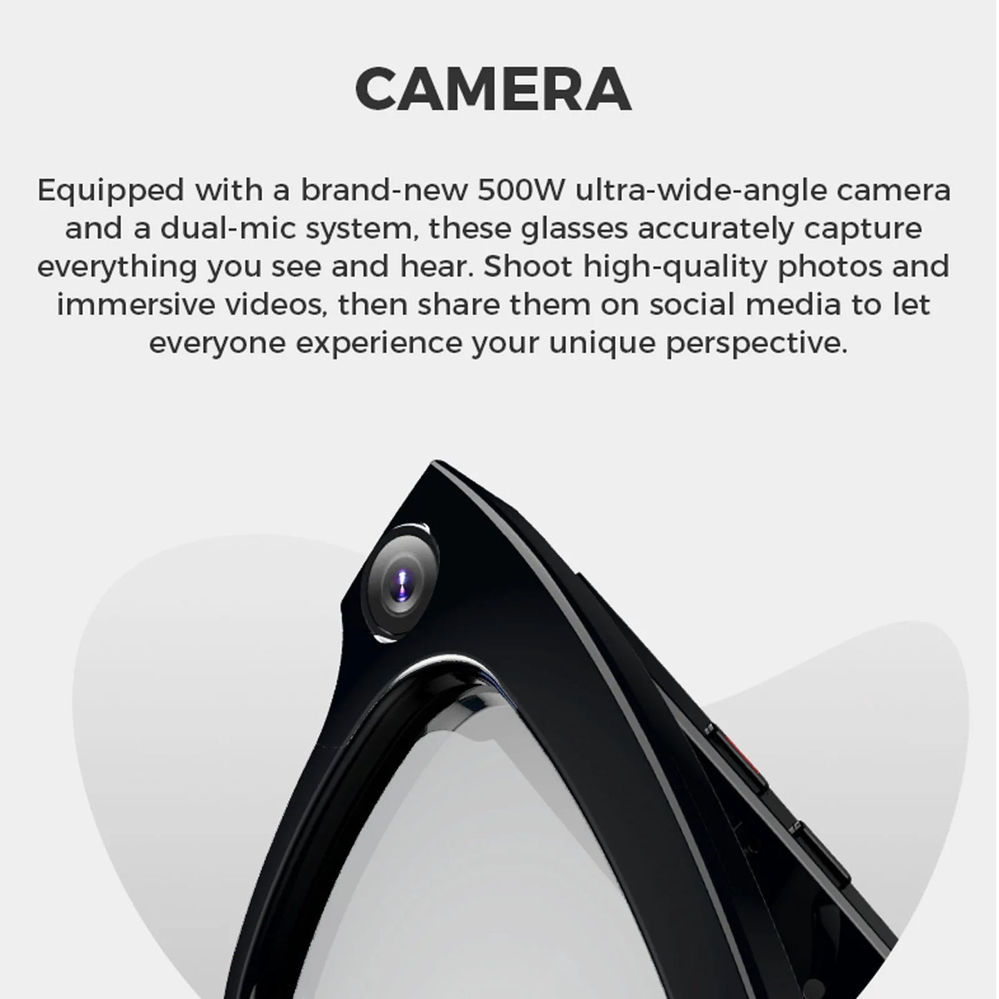 AI Smart Camera Glasses