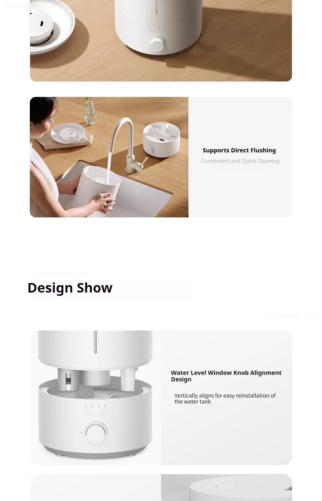 Humidificateur a double brumisateur et Purificateur d'air.