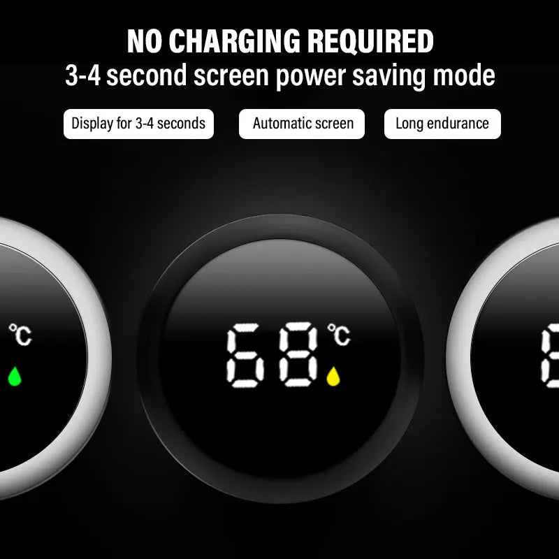 Bouteille isotherme portable intelligente en acier inoxydable