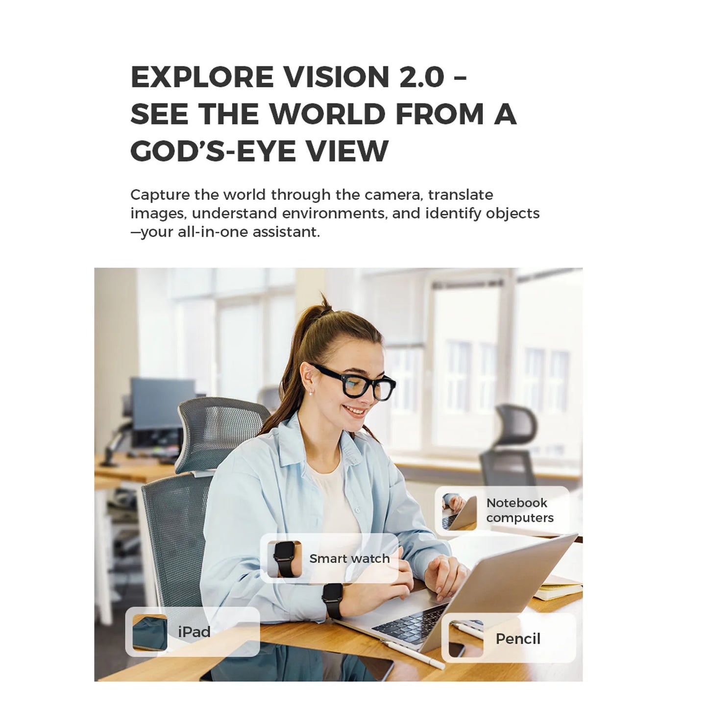AI Smart Camera Glasses