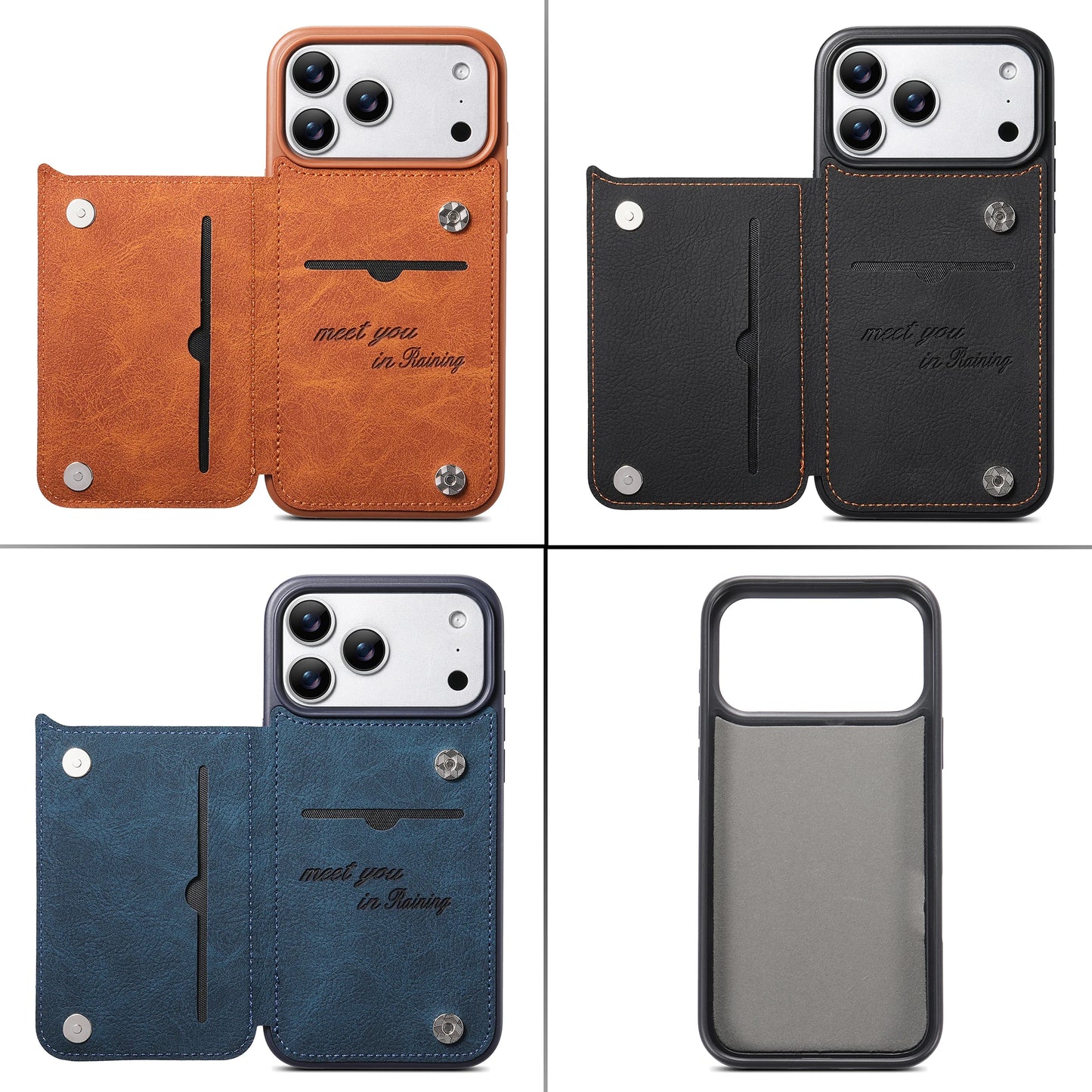 Luxury Leather Wallet IPhone Case