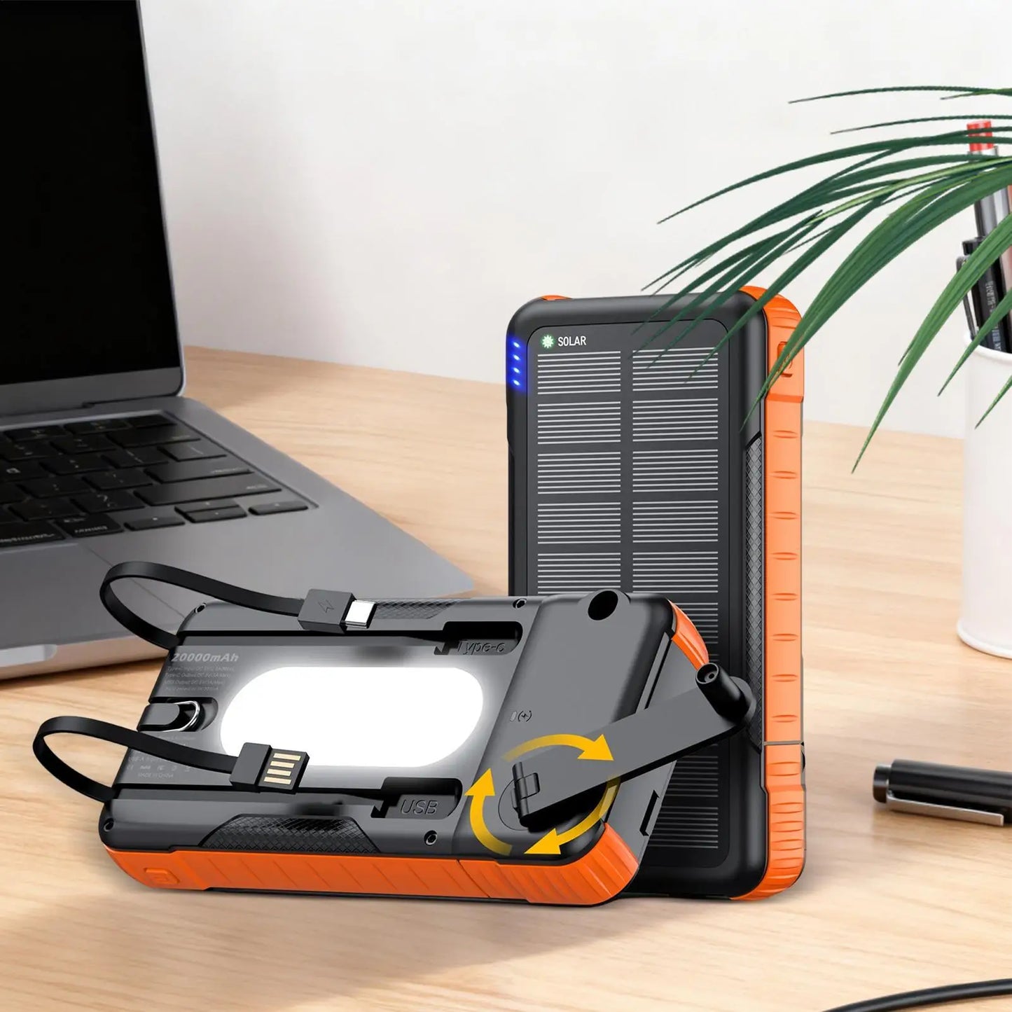 Solar Charger Power Bank Waterproof