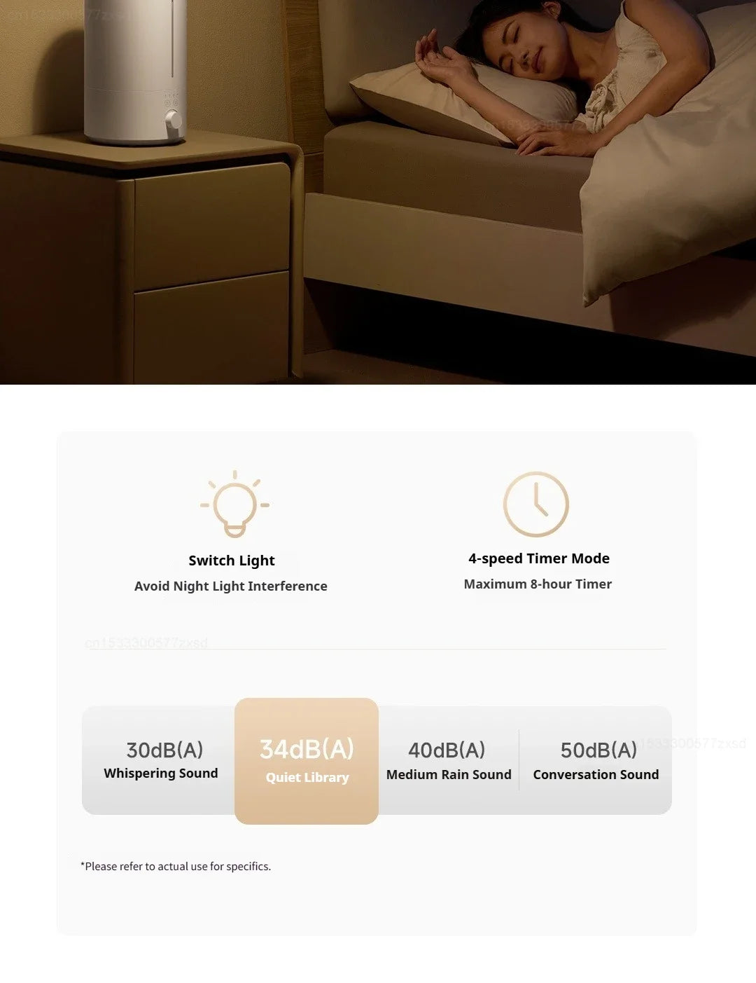 Humidificateur a double brumisateur et Purificateur d'air.