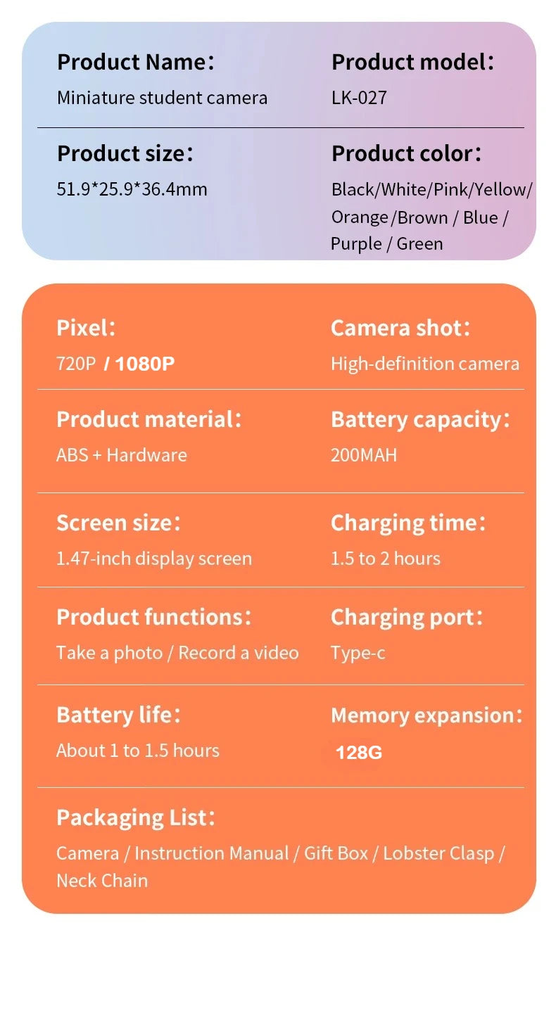 Retro Style Mini CCD