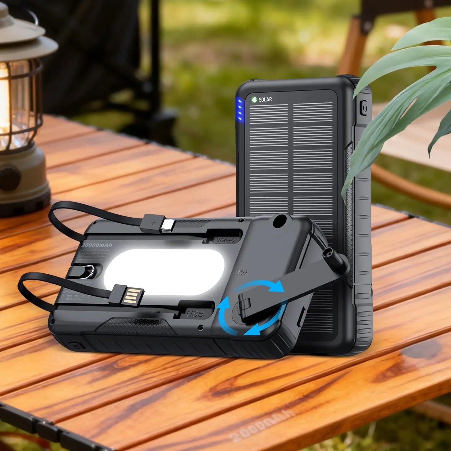 Solar Charger Power Bank Waterproof