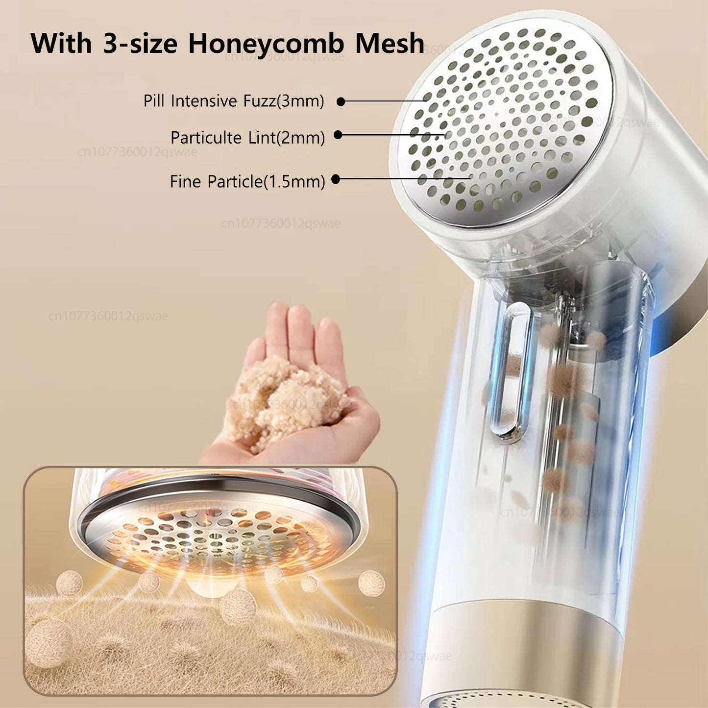 Rasoir électrique rechargeable pour vêtements et tissus