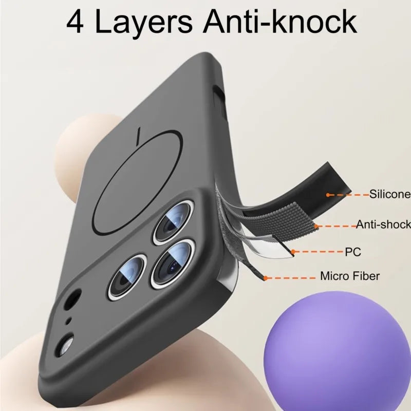 Luxury Liquid Silicone Case for iPhone