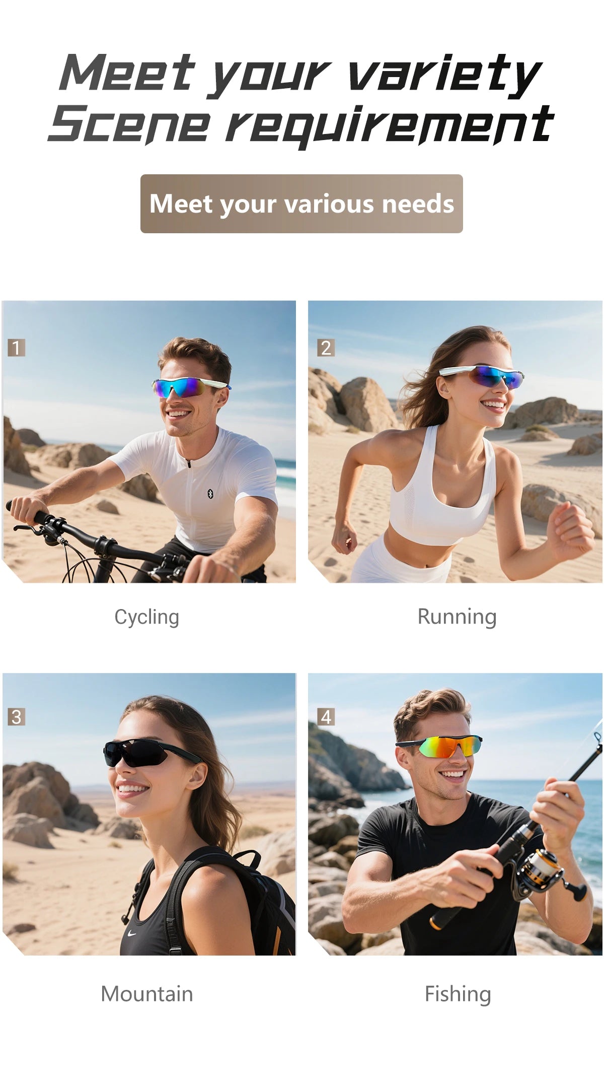 AI Smart Camera Glasses