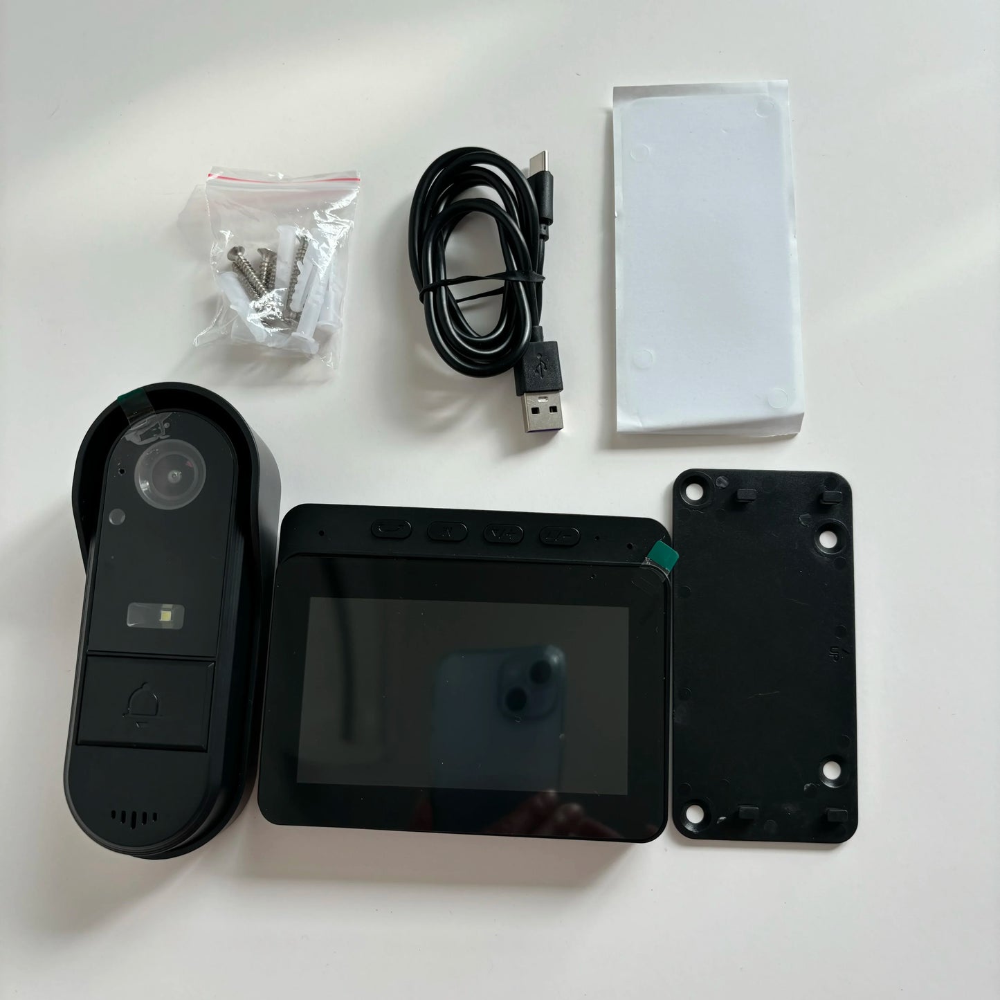 Sonnette vidéo interphone sans fil avec vision nocturne HD