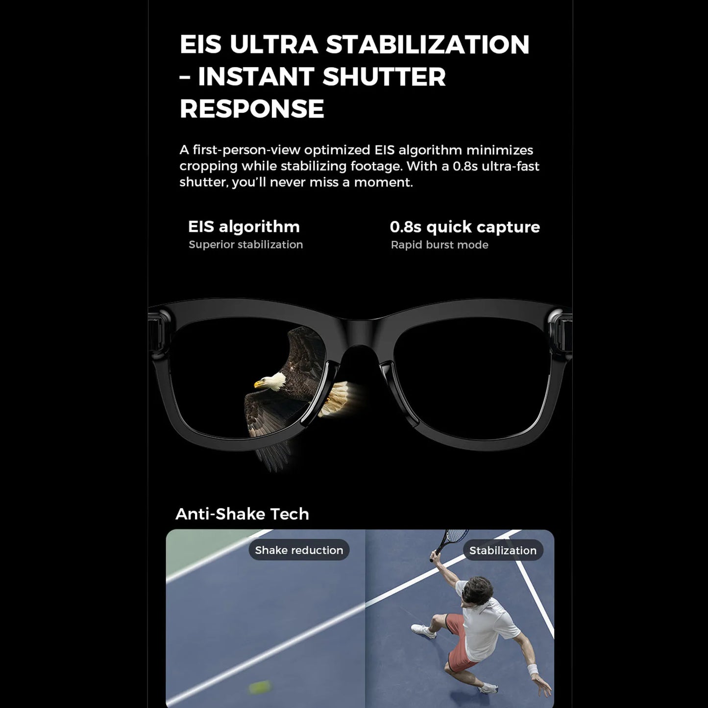 AI Smart Camera Glasses